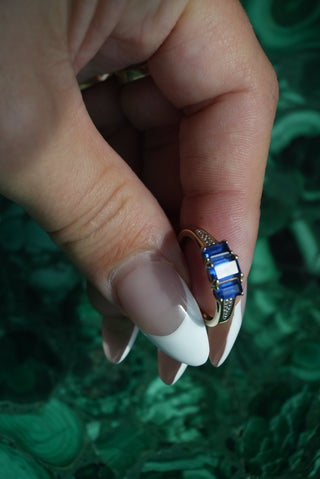 10K BLUE SAPPHIRE RING