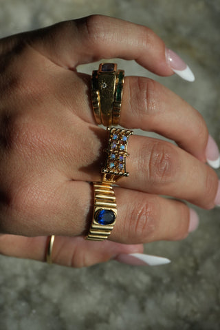 14k Opal Bubble Ring