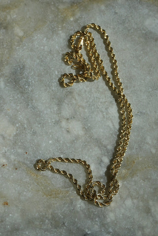 14K ROPE CHAIN 16 INCHES