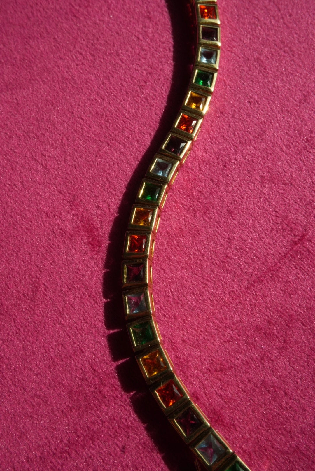 VINTAGE RAINBOW TENNIS BRACELET