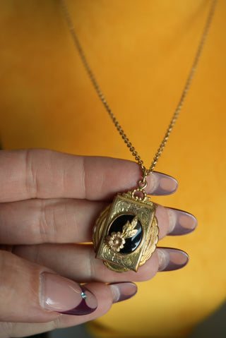 RARE ONYX LOCKET