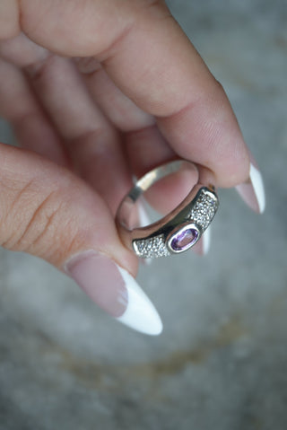 AMETHYST ORBS SZ 10