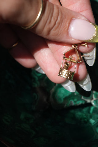14k Wishing Well Charm