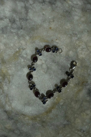 Berry Picked - Nikki Butler Sterling Bezel Gemstone Bracelet