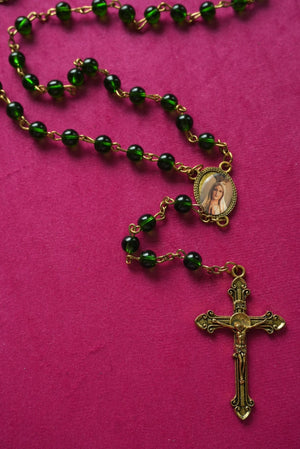 GREEN ROSARY