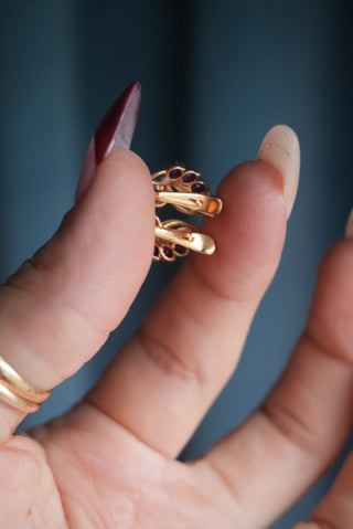 14K RUBY ELIXIR EARRING