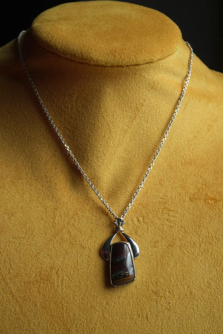 Rogue Legacy - Sterling Polished Stone Necklace