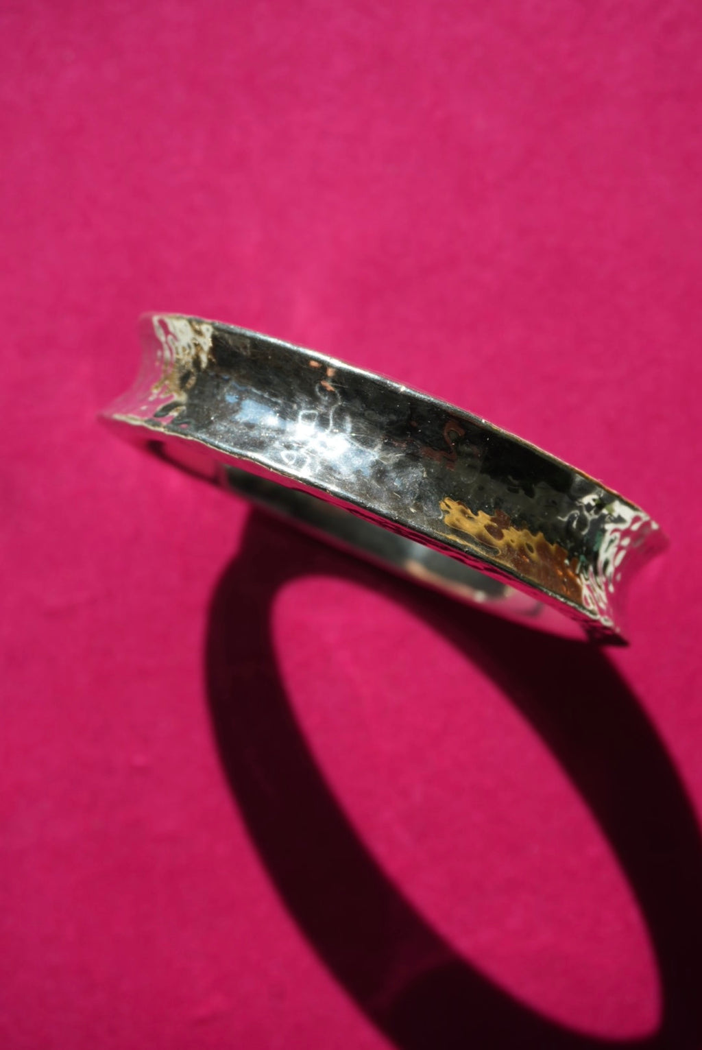 HAMMERED STERLING BANGLE