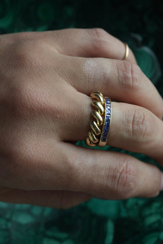 Band 2 - Vermeil Channel Set Band Size 8