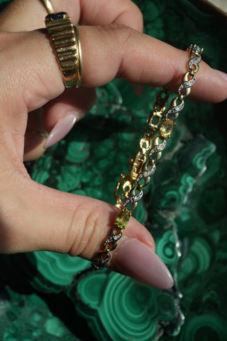 Wavelength - Vermeil Semiprecious Gemstone Bracelet