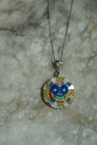HANDMADE NATIVE OPAL INLAY MEDALLION