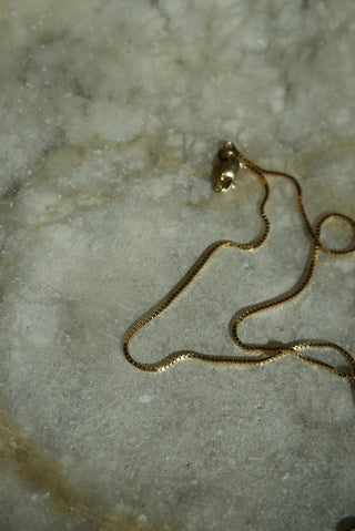 14K BOX CHAIN 18 INCHES