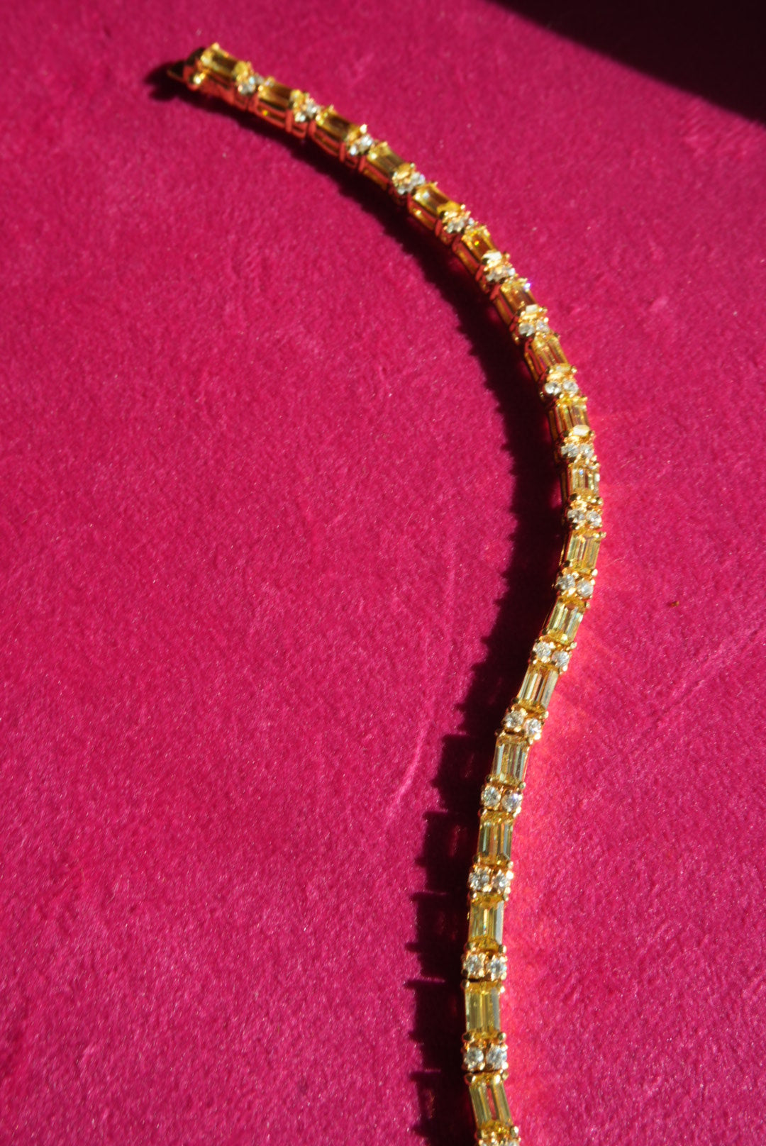 BUTTER YELLOW TENNIS BRACELET