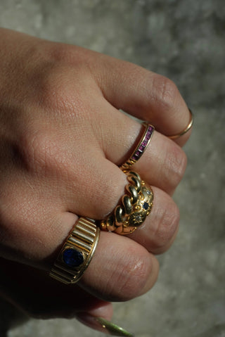 14k Ruby Row Band