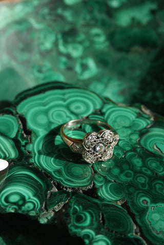 14k White Gold Antique Diamond Ring