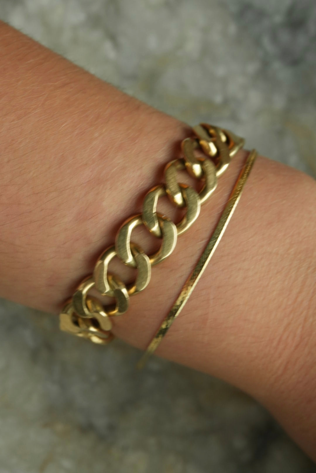 7 INCH HERRINGBONE BRACELET