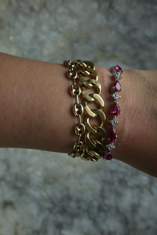 Ruby Pixie - Sterling Gemstone Bracelet