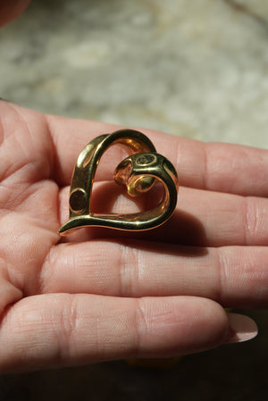 VINTAGE 10K GOLD HEART