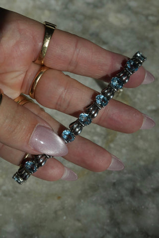 Cinderella Slipper - Sterling Sapphire Bracelet