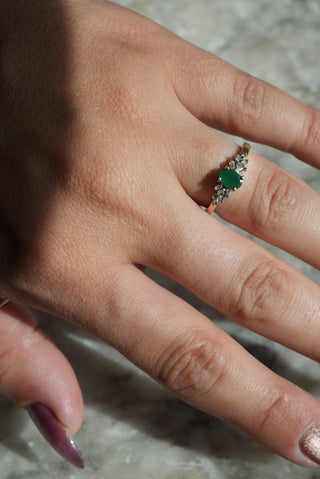 10K EMERALD RING