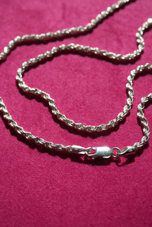 STERLING SILVER ROPE CHAIN