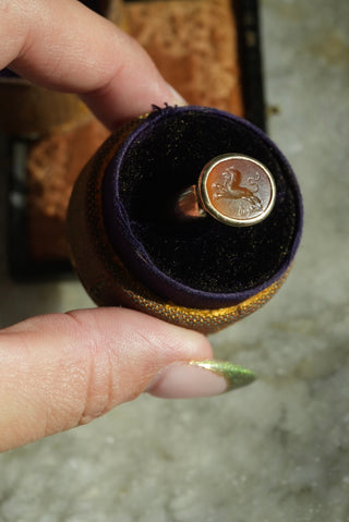 Antique Lion Head Ring