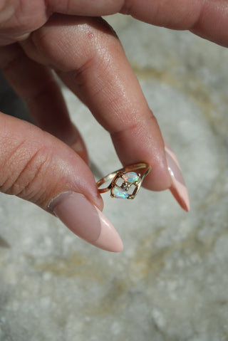 14K MINI OPAL RING