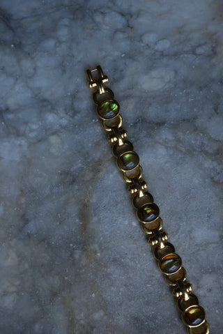 Abalone Lane - Goldtone Costume Bracelet