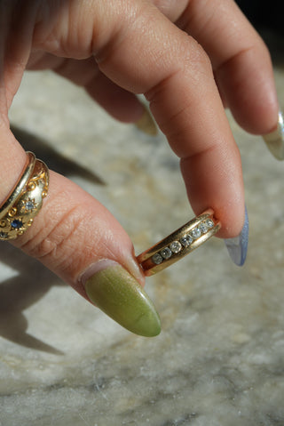 14K DIAMOND BAND
