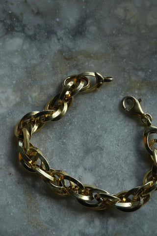 Double Up - Vermeil Chunky Link Bracelet