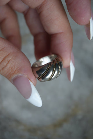 STERLING CROISSANT RING SZ 6