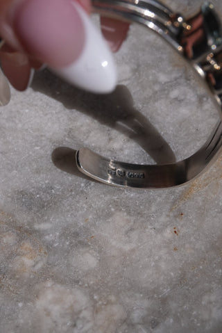 Triple Marquee - Nikki Butler Sterling Marquis Cuff Bracelet