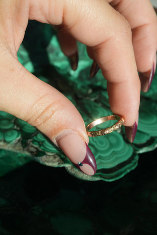 14K ROSE INFINITY BAND