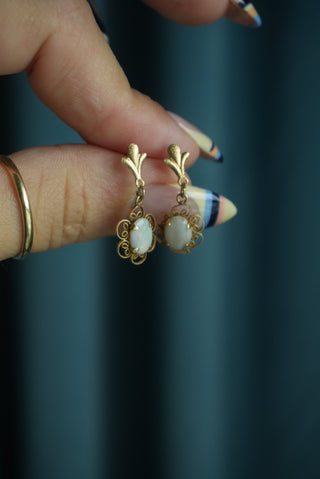 10K OPAL DROP EARRINGS