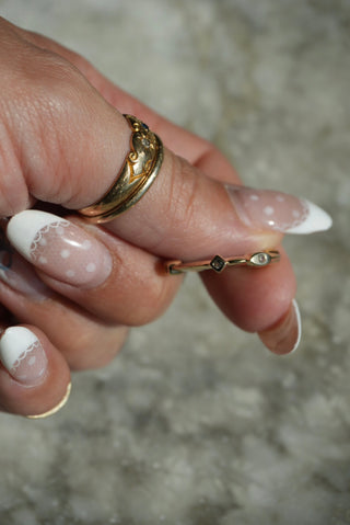 14K DIAMOND BAND
