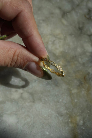Band 2 - Vermeil Stacking Band Size 8