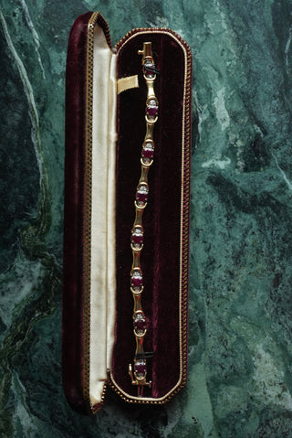 14k Ruby & Diamond Bracelet