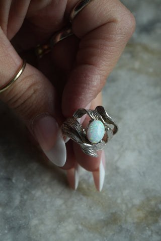 It’s Organic - Sterling Opal Abstract Ring Size 7