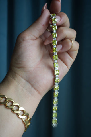 GREEN GRASS TENNIS BRACELET
