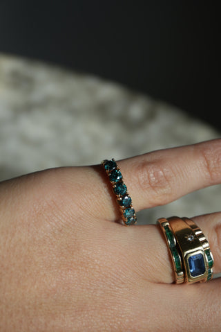 10K BLUE DIAMOND BAND