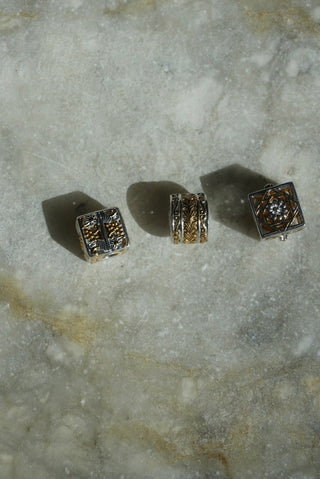 STERLING SILVER CHARM SPACERS