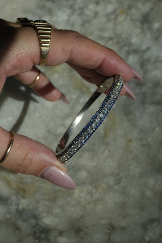 Star Struck - Sterling Icy Gemstone Bangle