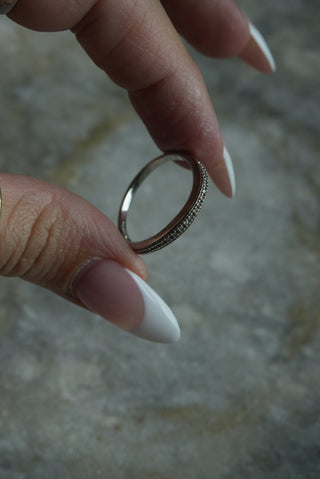 Stack Up - Sterling Diamond Band Size 10.5