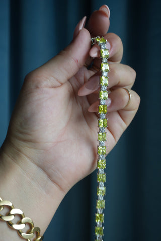 GREEN GRASS TENNIS BRACELET