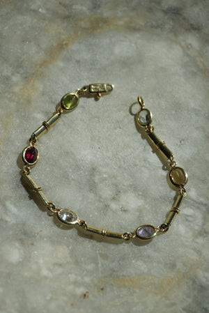 ITALIAN 14k BEZEL BRACELET