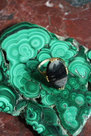BLACK ONYX ANTIQUE SZ 7