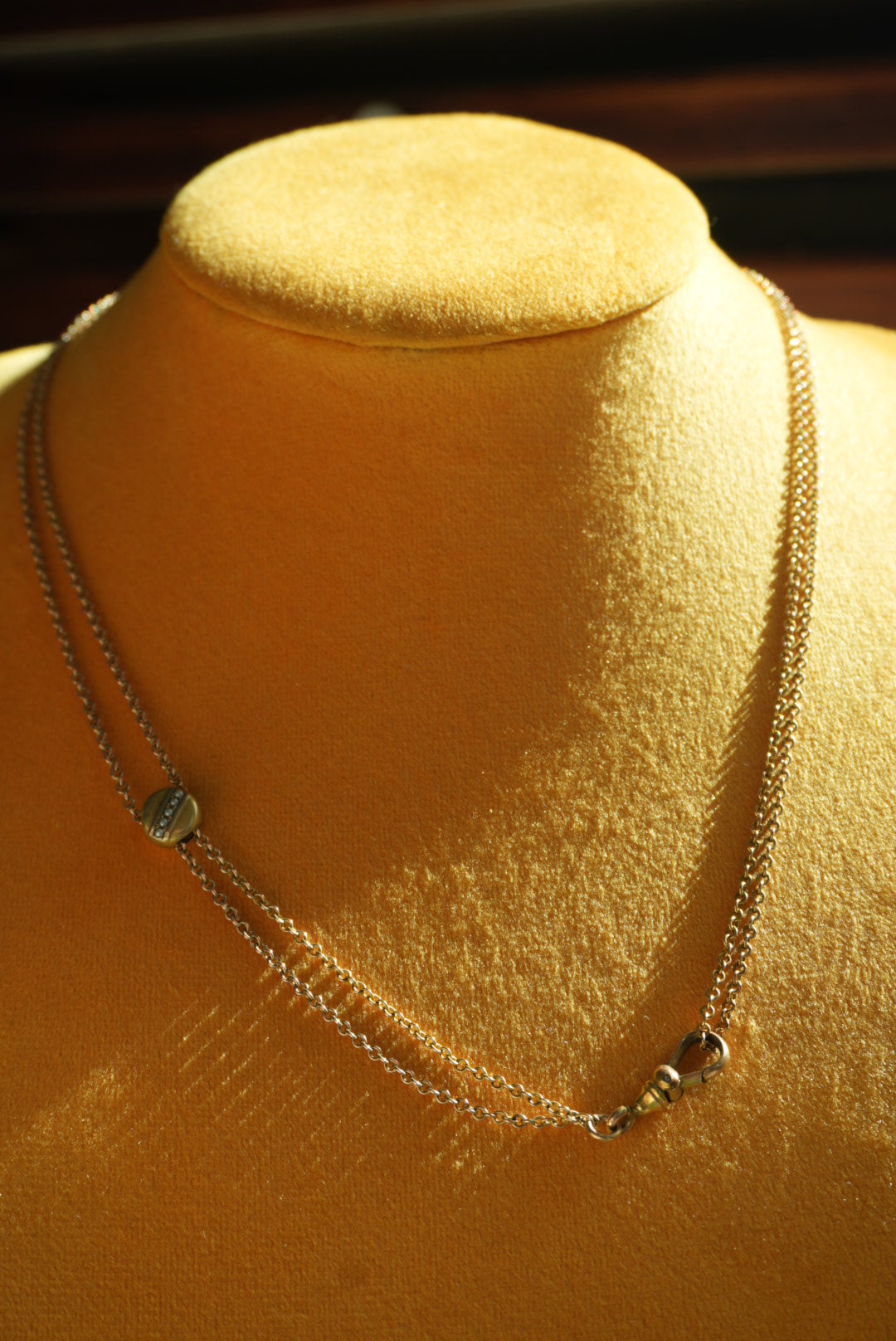 RARE VINTAGE SEED PEARL SLIDER NECKLACE