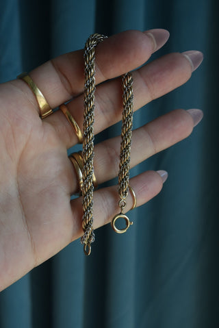 Two Tone Twist - Gold Fill Rope Bracelet