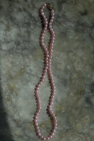 14K PINK HAND TIED PEARLS