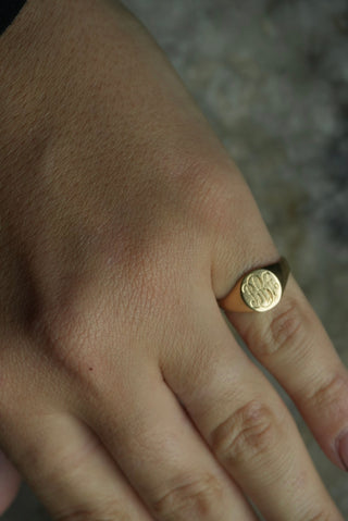 14K SIGNET RING